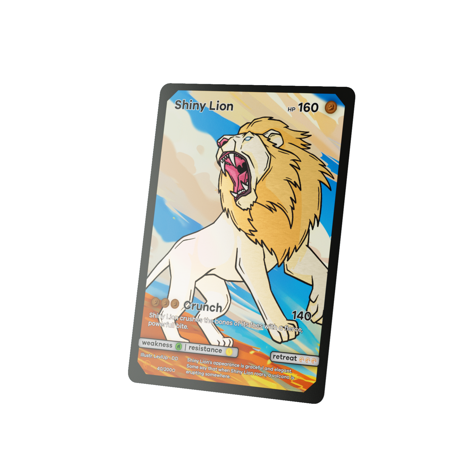Shiny Lion Card